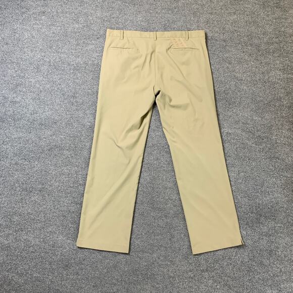 Adidas Pants Mens 38 Tan PureMotion Performance Golf Chino Lightweight Fabric - Picture 7 of 11